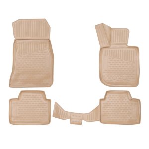 BMW 3 Series G21 Floor Mats - Omac - Rubber TPE 4 Pcs - Beige - '19-'25